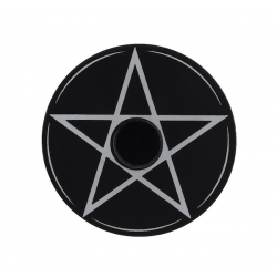 Candle Holder Black Pentagram Candle Holder Black Pentagram